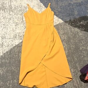 Elegant Yellow Women's Dress